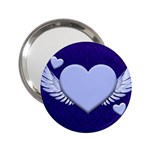 Background Texture Heart Wings 2.25  Handbag Mirrors Front