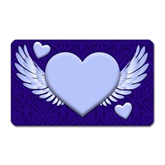 Background Texture Heart Wings Magnet (rectangular)