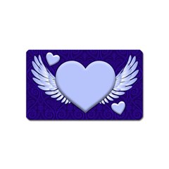 Background Texture Heart Wings Magnet (name Card)