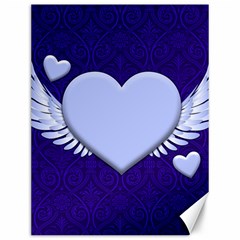 Background Texture Heart Wings Canvas 12  X 16  