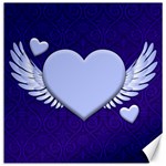 Background Texture Heart Wings Canvas 16  x 16   15.2 x15.41  Canvas - 1