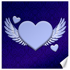 Background Texture Heart Wings Canvas 20  X 20  