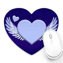 Background Texture Heart Wings Heart Mousepads