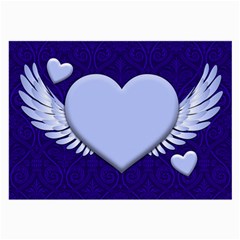 Background Texture Heart Wings Large Glasses Cloth (2-side)