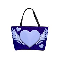 Background Texture Heart Wings Shoulder Handbags