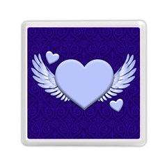 Background Texture Heart Wings Memory Card Reader (square) 