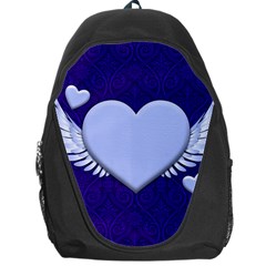 Background Texture Heart Wings Backpack Bag