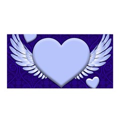 Background Texture Heart Wings Satin Wrap by Sapixe