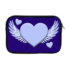 Background Texture Heart Wings Apple Macbook Pro 17  Zipper Case by Sapixe