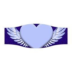 Background Texture Heart Wings Stretchable Headband by Sapixe