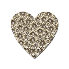 Background Flowers Heart Magnet by Sapixe