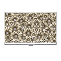 Background Flowers Business Card Holders by Sapixe