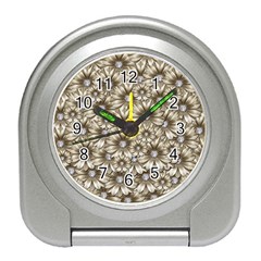 Background Flowers Travel Alarm Clocks