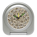 Background Flowers Travel Alarm Clocks Front