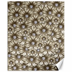 Background Flowers Canvas 16  X 20   by Sapixe