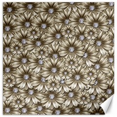 Background Flowers Canvas 20  X 20   by Sapixe