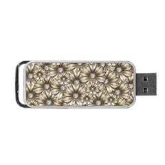 Background Flowers Portable Usb Flash (one Side) by Sapixe