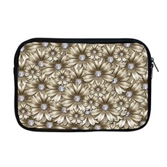 Background Flowers Apple Macbook Pro 17  Zipper Case by Sapixe