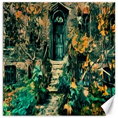 Porch Door Stairs House Canvas 12  X 12   by Sapixe