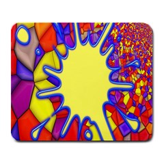 Embroidery Dab Color Spray Large Mousepads by Sapixe