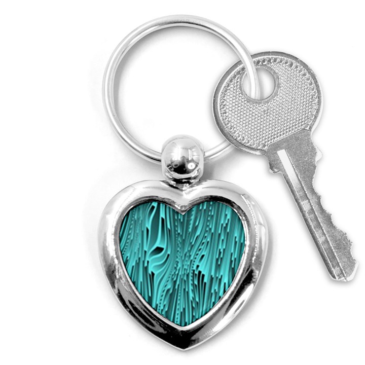 Design Backdrop Abstract Wallpaper Key Chains (Heart) 