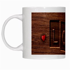 Background Romantic Love Wood White Mugs by Sapixe