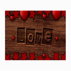 Background Romantic Love Wood Small Glasses Cloth by Sapixe