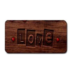 Background Romantic Love Wood Medium Bar Mats by Sapixe