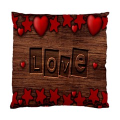 Background Romantic Love Wood Standard Cushion Case (one Side) by Sapixe