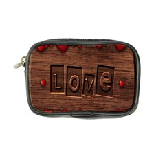 Background Romantic Love Wood Coin Purse by Sapixe