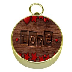 Background Romantic Love Wood Gold Compasses by Sapixe