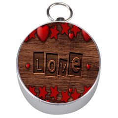 Background Romantic Love Wood Silver Compasses by Sapixe