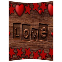 Background Romantic Love Wood Back Support Cushion by Sapixe