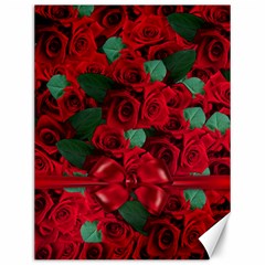 Floral Flower Pattern Art Roses Canvas 12  x 16  