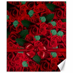 Floral Flower Pattern Art Roses Canvas 20  x 24  