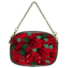 Floral Flower Pattern Art Roses Chain Purses (One Side) 