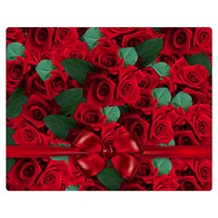 Floral Flower Pattern Art Roses Double Sided Flano Blanket (Medium) 