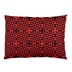 Abstract Background Red Black Pillow Case by Sapixe