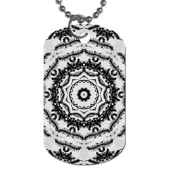 Abstract Pattern Fractal Dog Tag (two Sides) by Sapixe