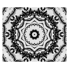 Abstract Pattern Fractal Double Sided Flano Blanket (small)  by Sapixe