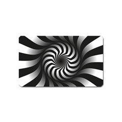 Art Optical Black White Hypnotic Magnet (name Card) by Sapixe