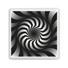 Art Optical Black White Hypnotic Memory Card Reader (square)  by Sapixe