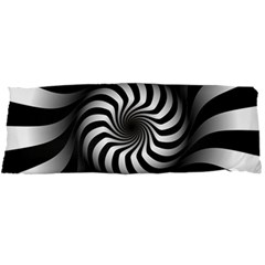 Art Optical Black White Hypnotic Body Pillow Case Dakimakura (two Sides) by Sapixe