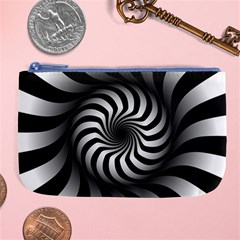 Art Optical Black White Hypnotic Large Coin Purse by Sapixe