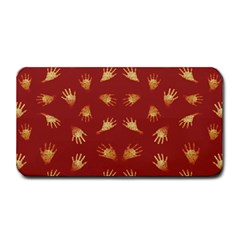 Primitive Art Hands Motif Pattern Medium Bar Mats by dflcprints