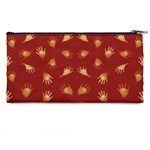 Primitive Art Hands Motif Pattern Pencil Cases Back