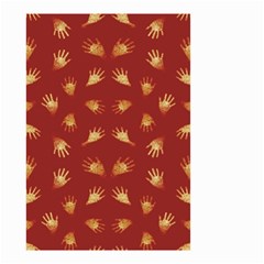 Primitive Art Hands Motif Pattern Small Garden Flag (two Sides) by dflcprints