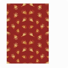 Primitive Art Hands Motif Pattern Large Garden Flag (two Sides) by dflcprints