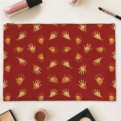 Primitive Art Hands Motif Pattern Cosmetic Bag (xxl)  by dflcprints