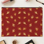 Primitive Art Hands Motif Pattern Cosmetic Bag (XXXL)  Back